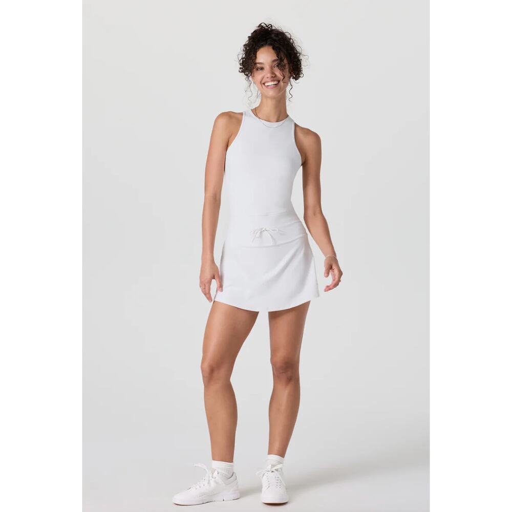 Vuori Daily Tennis Dress Womens Large White EUC